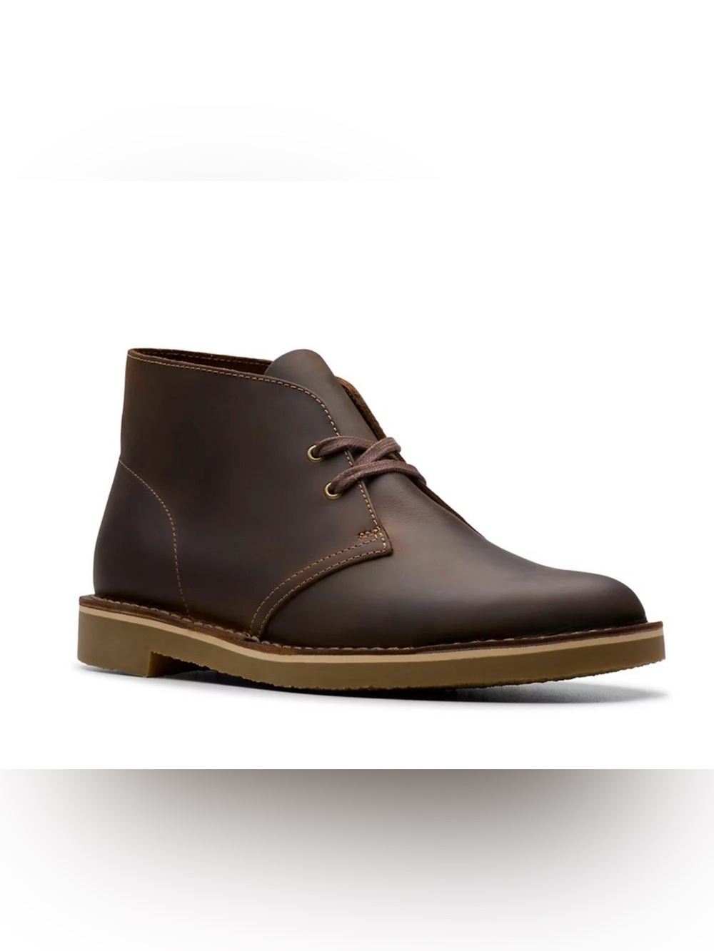 Clarks Men's Dark Brown Leather Chukka Boots Size 8.5